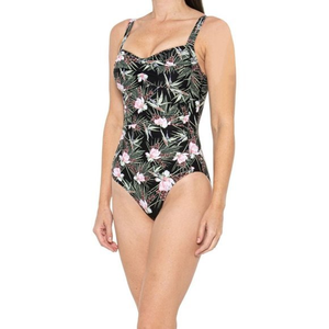 Nip Tuck Fern Gully Tummy Control Floral One-piece Swimsuit‎ Women's US 8